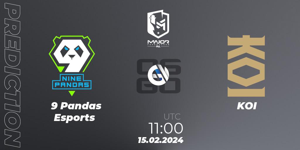 9 Pandas Esports - KOI: прогноз. 15.02.24, CS2 (CS:GO), PGL CS2 Major Copenhagen 2024 Europe RMR