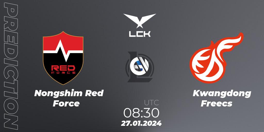 Nongshim Red Force - Kwangdong Freecs: прогноз. 27.01.24, LoL, LCK Spring 2024 - Group Stage