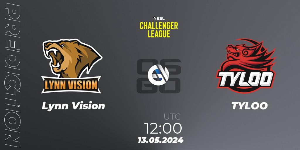 Lynn Vision - TYLOO: прогноз. 13.05.24, CS2 (CS:GO), ESL Challenger League Season 47: Asia