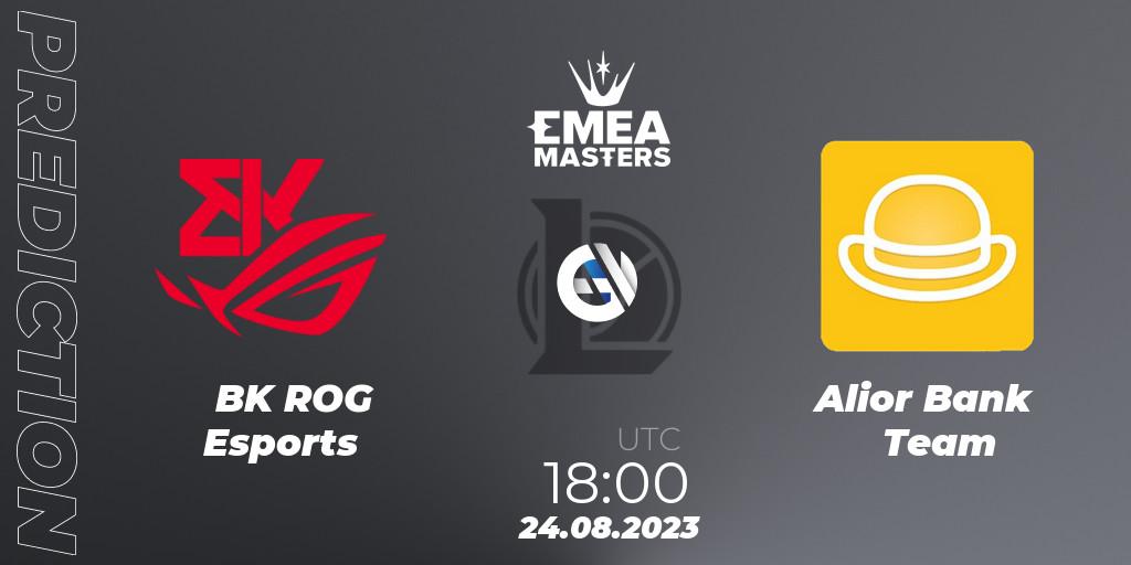 BK ROG Esports - Alior Bank Team: прогноз. 24.08.2023 at 17:00, LoL, EMEA Masters Summer 2023