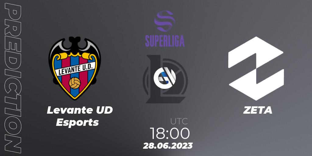 Levante UD Esports - ZETA: прогноз. 28.06.2023 at 18:00, LoL, LVP Superliga 2nd Division 2023 Summer