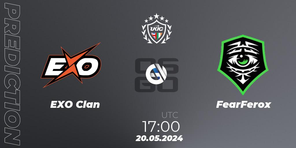EXO Clan - FearFerox: прогноз. 20.05.2024 at 17:00, Counter-Strike (CS2), UKIC League Season 2: Division 1