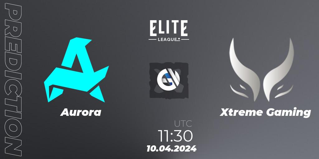 Aurora - Xtreme Gaming: прогноз. 10.04.2024 at 11:38, Dota 2, Elite League: Round-Robin Stage