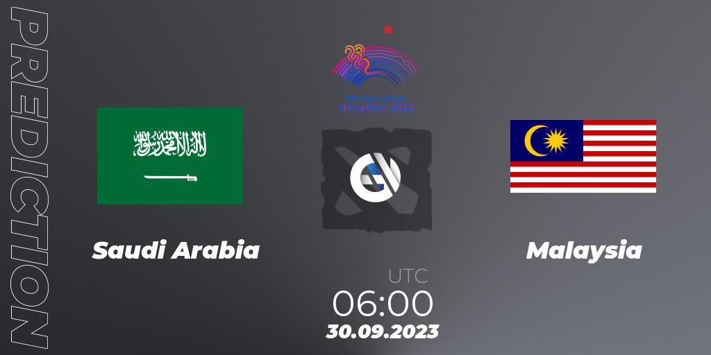 Saudi Arabia - Malaysia: прогноз. 30.09.2023 at 06:00, Dota 2, 2022 Asian Games