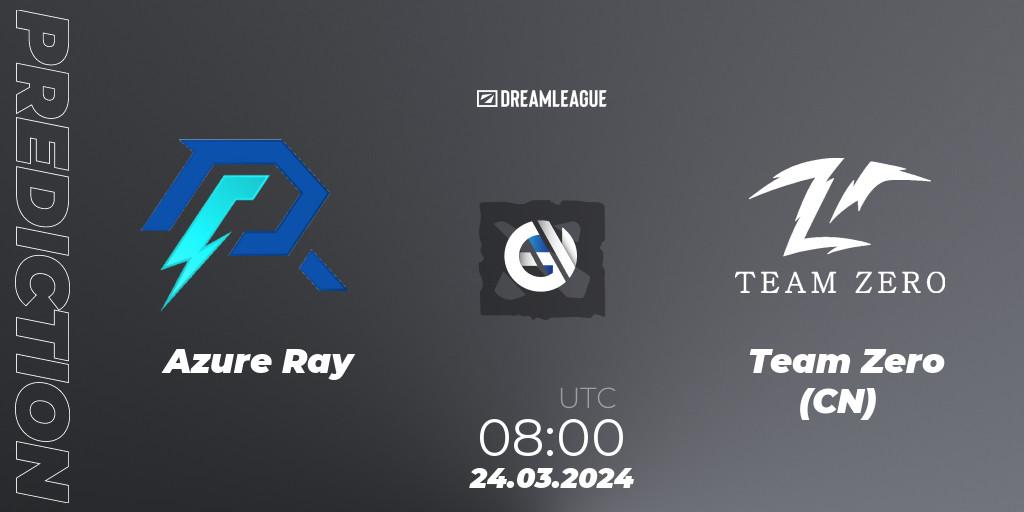 Azure Ray - Team Zero (CN): прогноз. 24.03.2024 at 08:40, Dota 2, DreamLeague Season 23: China Closed Qualifier