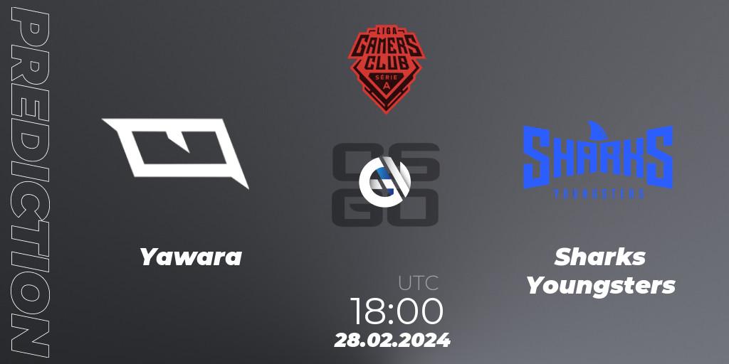 Yawara - Sharks Youngsters: прогноз. 28.02.2024 at 18:00, Counter-Strike (CS2), Gamers Club Liga Série A: February 2024