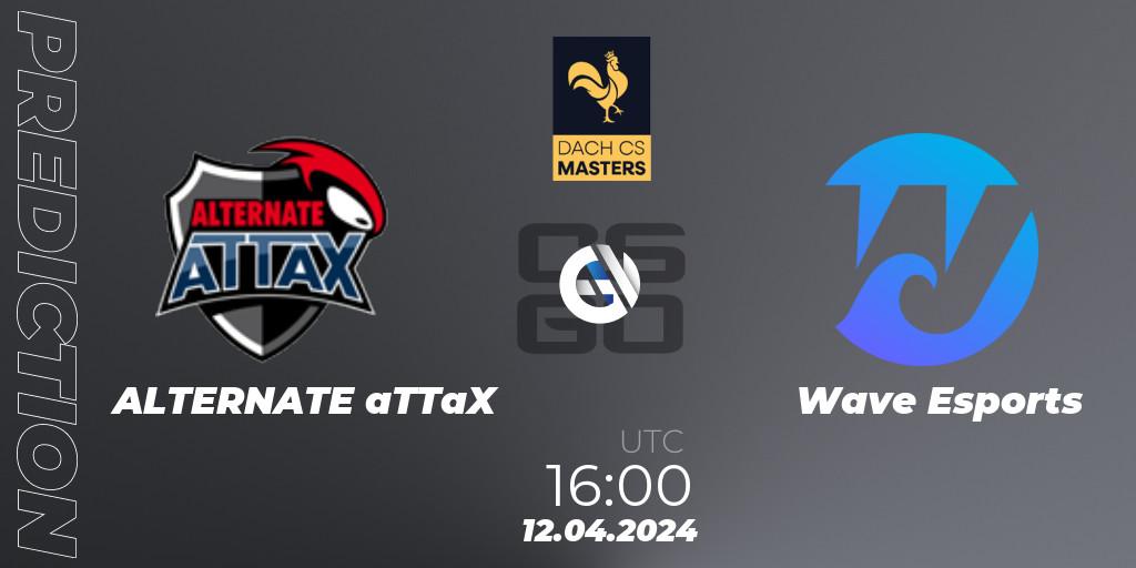 ALTERNATE aTTaX - Wave Esports: прогноз. 12.04.24, CS2 (CS:GO), DACH CS Masters Season 1