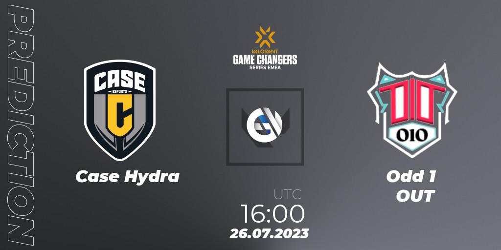Case Hydra - Odd 1 OUT: прогноз. 26.07.2023 at 15:00, VALORANT, VCT 2023: Game Changers EMEA Series 2