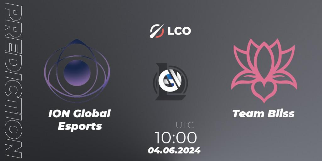ION Global Esports - Team Bliss: прогноз. 04.06.2024 at 10:00, LoL, LCO Split 2 2024 - Group Stage