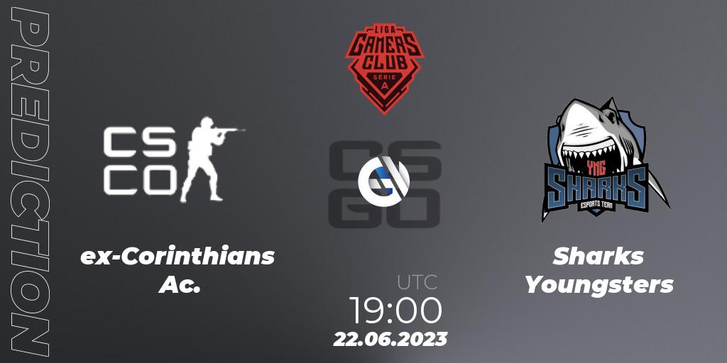 ex-Corinthians Ac. - Sharks Youngsters: прогноз. 22.06.2023 at 19:00, Counter-Strike (CS2), Gamers Club Liga Série A: June 2023