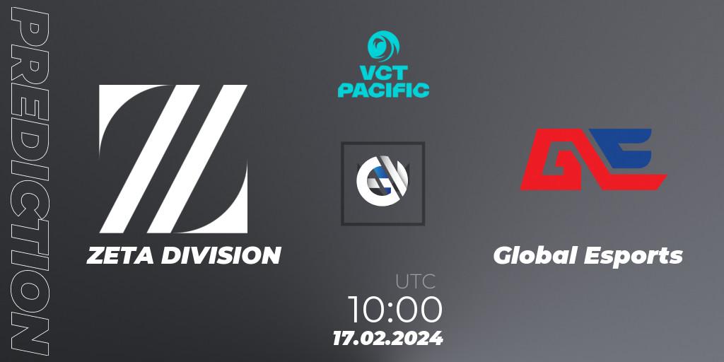 ZETA DIVISION - Global Esports: прогноз. 18.02.2024 at 06:00, VALORANT, VCT 2024: Pacific Kickoff