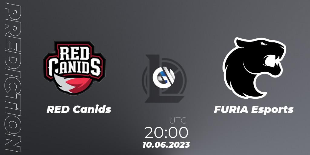 RED Canids - FURIA Esports: прогноз. 10.06.2023 at 20:20, LoL, CBLOL Split 2 2023 Regular Season