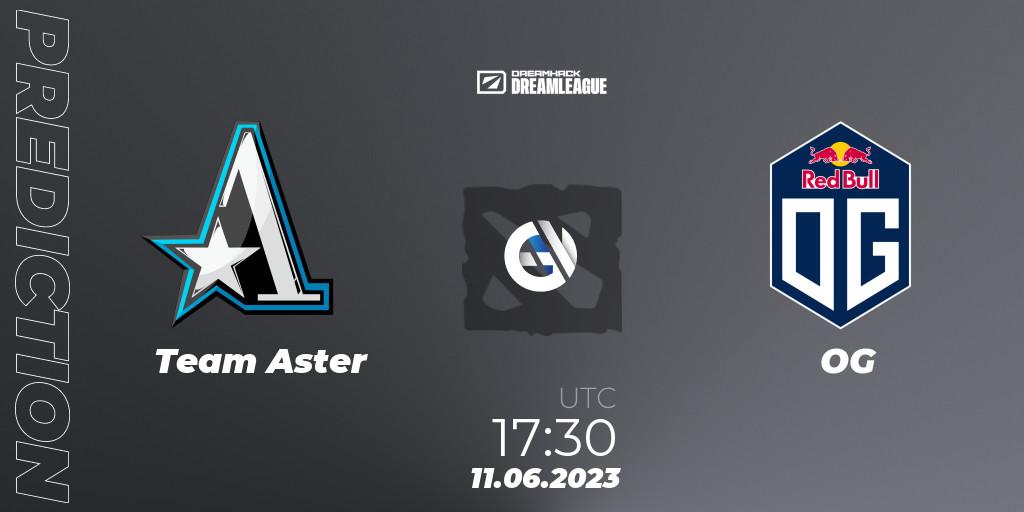 Team Aster - OG: прогноз. 11.06.2023 at 18:04, Dota 2, DreamLeague Season 20 - Group Stage 1
