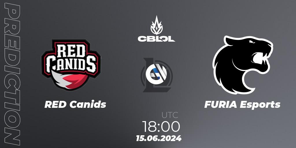 RED Canids - FURIA Esports: прогноз. 15.06.2024 at 18:00, LoL, CBLOL Split 2 2024 - Group Stage