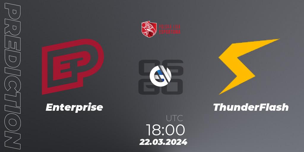 Enterprise - ThunderFlash: прогноз. 22.03.24, CS2 (CS:GO), Polska Liga Esportowa 2024: Split #1