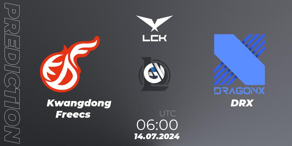Kwangdong Freecs - DRX: прогноз. 14.07.2024 at 06:00, LoL, LCK Summer 2024 Group Stage