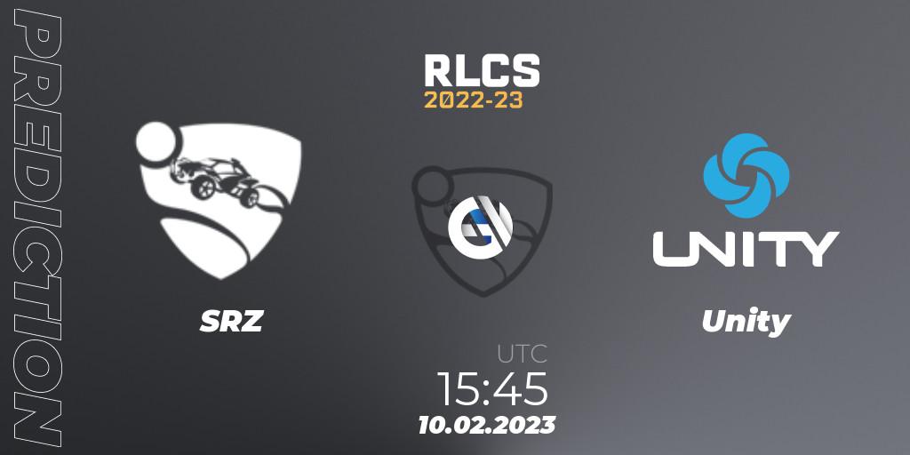 SRZ - Unity: прогноз. 10.02.2023 at 15:45, Rocket League, RLCS 2022-23 - Winter: Sub-Saharan Africa Regional 2 - Winter Cup