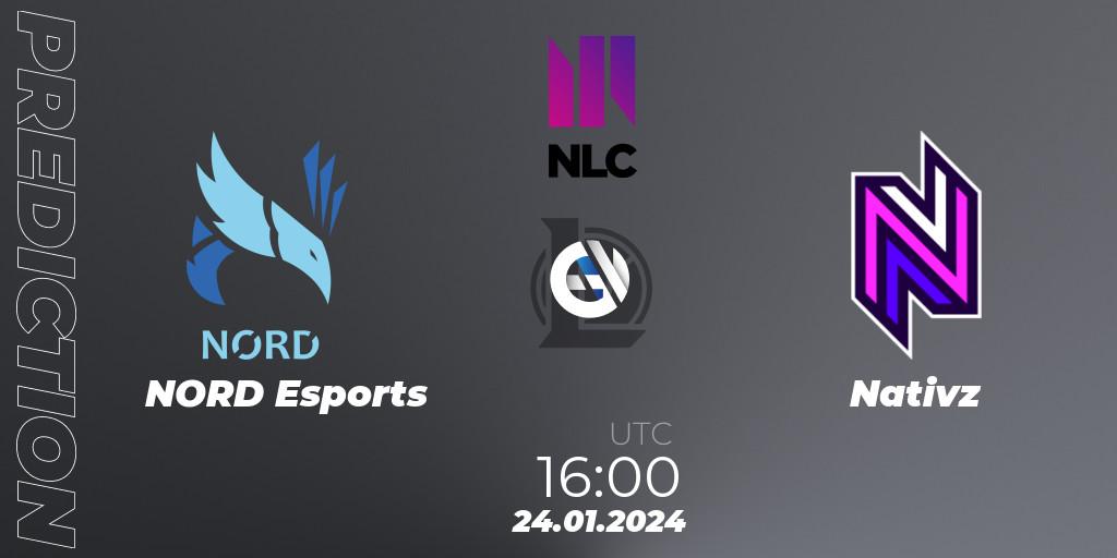 NORD Esports - Nativz: прогноз. 24.01.2024 at 17:00, LoL, NLC 1st Division Spring 2024