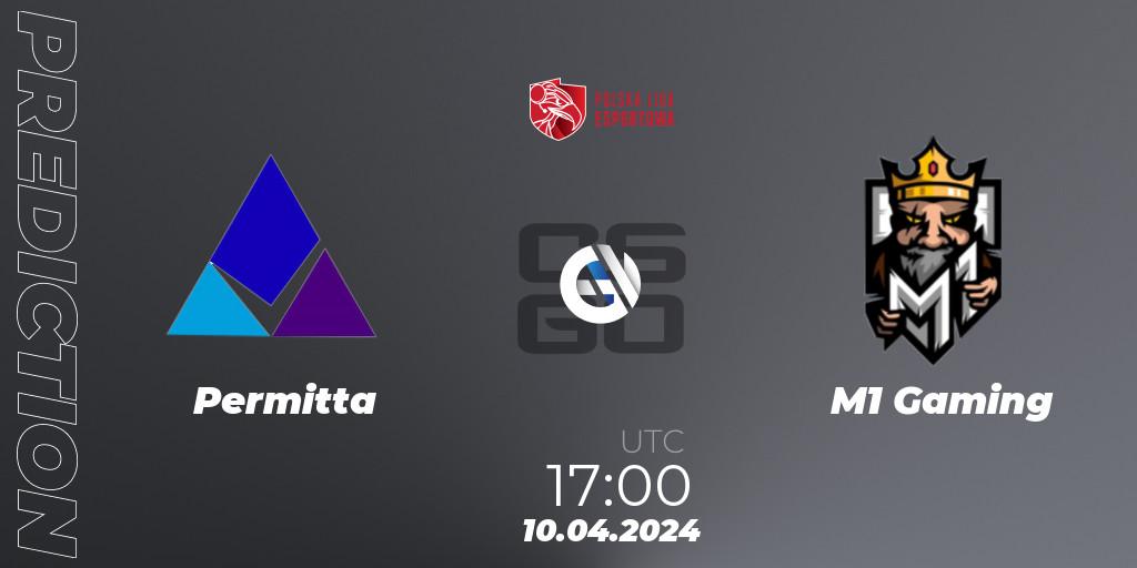 Permitta - M1 Gaming: прогноз. 10.04.24, CS2 (CS:GO), Polska Liga Esportowa 2024: Split #1