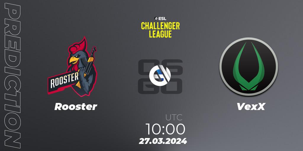 Rooster - VexX: прогноз. 27.03.24, CS2 (CS:GO), ESL Challenger League Season 47: Oceania