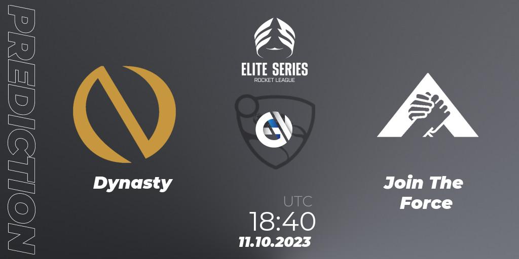 Dynasty - Join The Force: прогноз. 11.10.2023 at 18:40, Rocket League, Elite Series Fall 2023