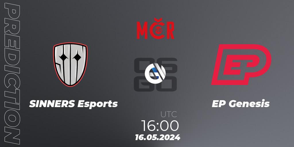 SINNERS Esports - EP Genesis: прогноз. 16.05.2024 at 16:00, Counter-Strike (CS2), Tipsport Cup Spring 2024: Online Stage