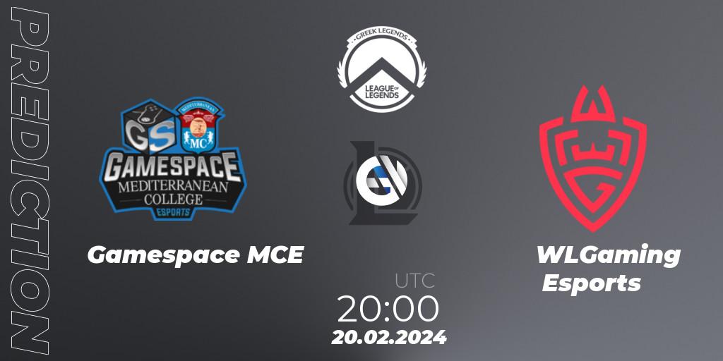Gamespace MCE - WLGaming Esports: прогноз. 20.02.2024 at 20:00, LoL, GLL Spring 2024
