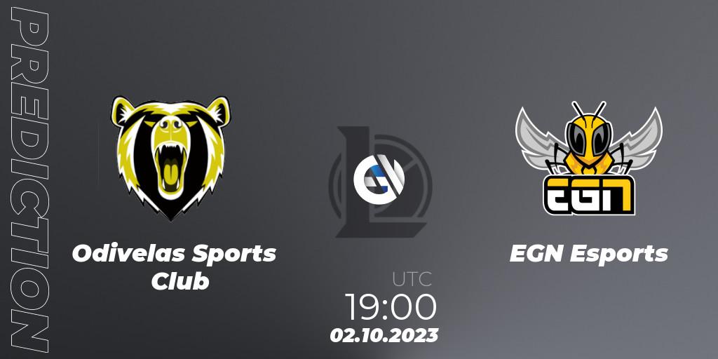Odivelas Sports Club - EGN Esports: прогноз. 02.10.2023 at 19:00, LoL, Iberian Cup 2023