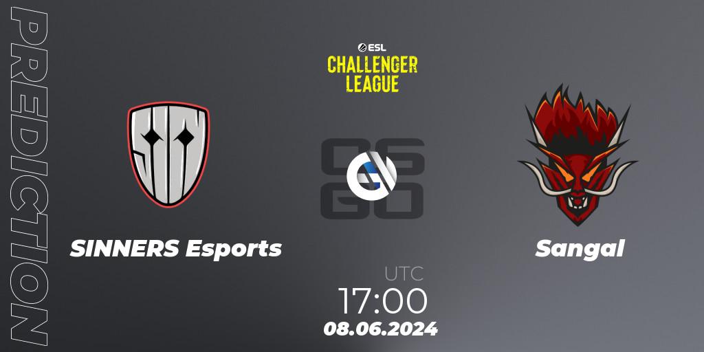 SINNERS Esports - Sangal: прогноз. 08.06.2024 at 17:00, Counter-Strike (CS2), ESL Challenger League Season 47: Europe