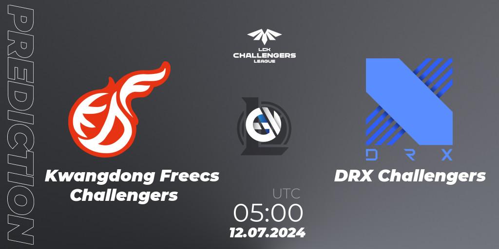 Kwangdong Freecs Challengers - DRX Challengers: прогноз. 12.07.2024 at 05:00, LoL, LCK Challengers League 2024 Summer - Group Stage