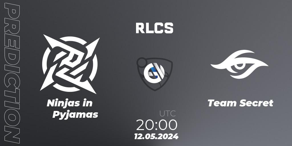 Ninjas in Pyjamas - Team Secret: прогноз. 12.05.2024 at 20:00, Rocket League, RLCS 2024 - Major 2: SAM Open Qualifier 5