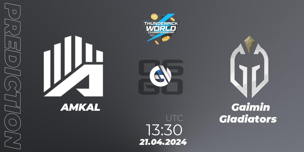 AMKAL - Gaimin Gladiators: прогноз. 21.04.24, CS2 (CS:GO), Thunderpick World Championship 2024: European Series #1