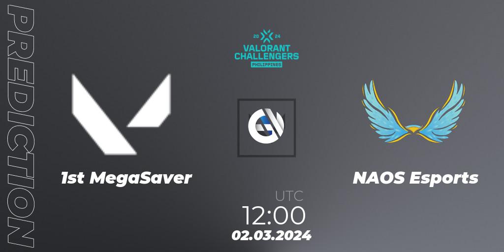 1st MegaSaver - NAOS Esports: прогноз. 02.03.24, VALORANT, VALORANT Challengers 2024 Philippines: Split 1