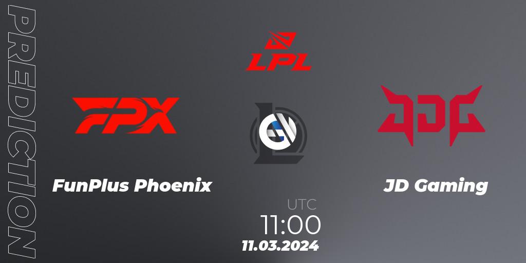 FunPlus Phoenix - JD Gaming: прогноз. 11.03.24, LoL, LPL Spring 2024 - Group Stage