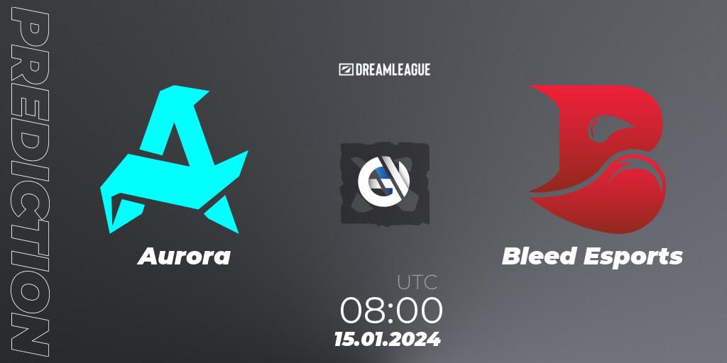 Aurora - Bleed Esports: прогноз. 15.01.2024 at 08:01, Dota 2, DreamLeague Season 22: Southeast Asia Closed Qualifier