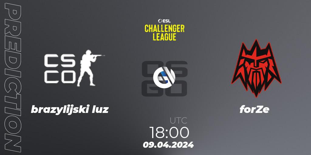 brazylijski luz - forZe: прогноз. 09.04.24, CS2 (CS:GO), ESL Challenger League Season 47: Europe