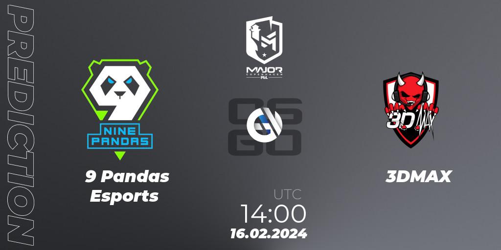 9 Pandas Esports - 3DMAX: прогноз. 16.02.24, CS2 (CS:GO), PGL CS2 Major Copenhagen 2024 Europe RMR