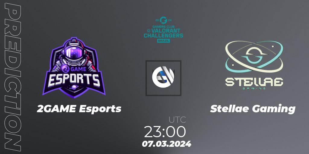 2GAME Esports - Stellae Gaming: прогноз. 07.03.2024 at 23:00, VALORANT, VALORANT Challengers Brazil 2024: Split 1
