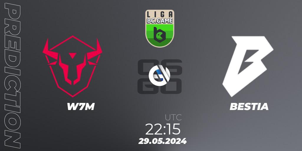 W7M - BESTIA: прогноз. 29.05.2024 at 22:15, Counter-Strike (CS2), Dust2 Brasil Liga Season 3