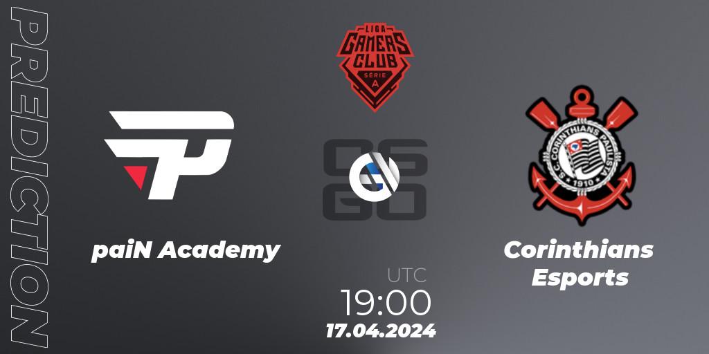 paiN Academy - Corinthians Esports: прогноз. 02.05.2024 at 22:00, Counter-Strike (CS2), Gamers Club Liga Série A: April 2024