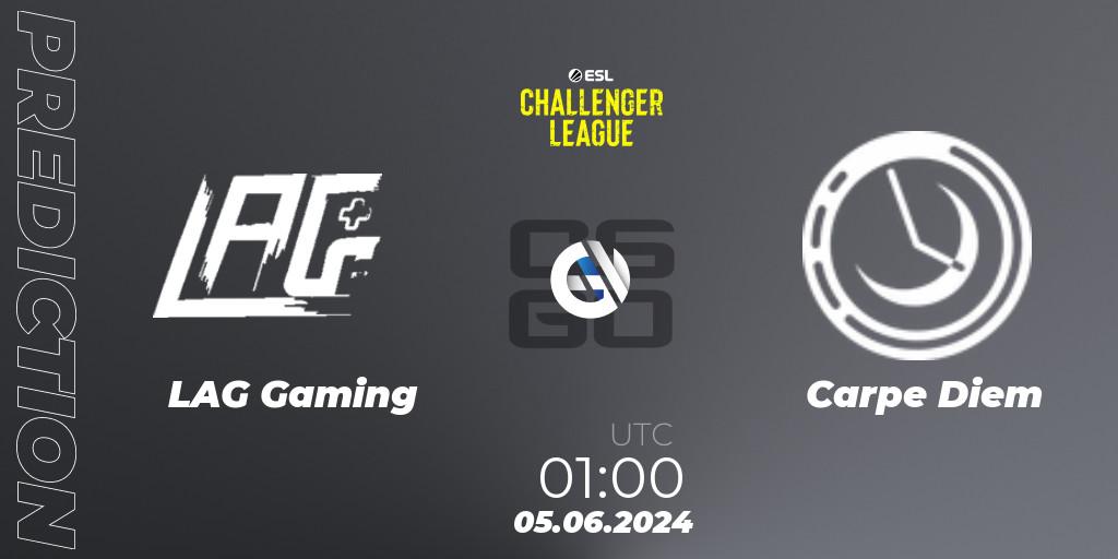 LAG Gaming - Carpe Diem: прогноз. 05.06.2024 at 02:00, Counter-Strike (CS2), ESL Challenger League Season 47: North America