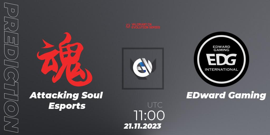 Attacking Soul Esports - EDward Gaming: прогноз. 21.11.23, VALORANT, VALORANT China Evolution Series Act 3: Heritability