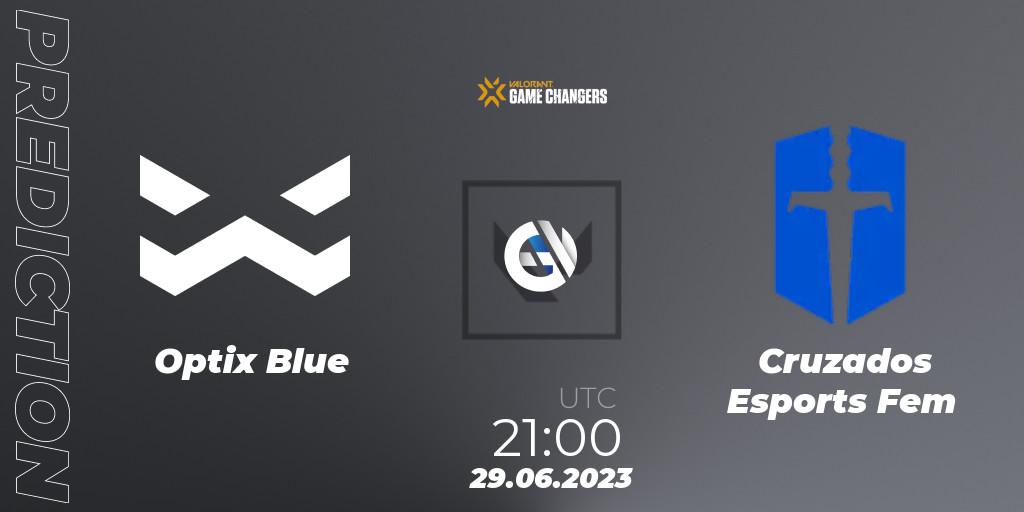 Optix Blue - Cruzados Esports Fem: прогноз. 29.06.2023 at 22:00, VALORANT, VCT 2023: Game Changers Latin America South