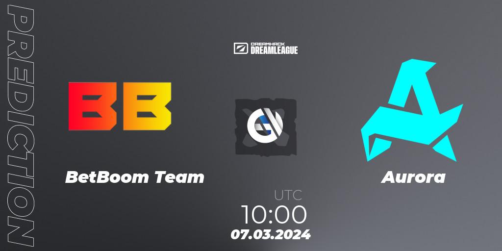 BetBoom Team - Aurora: прогноз. 07.03.2024 at 09:55, Dota 2, DreamLeague Season 22