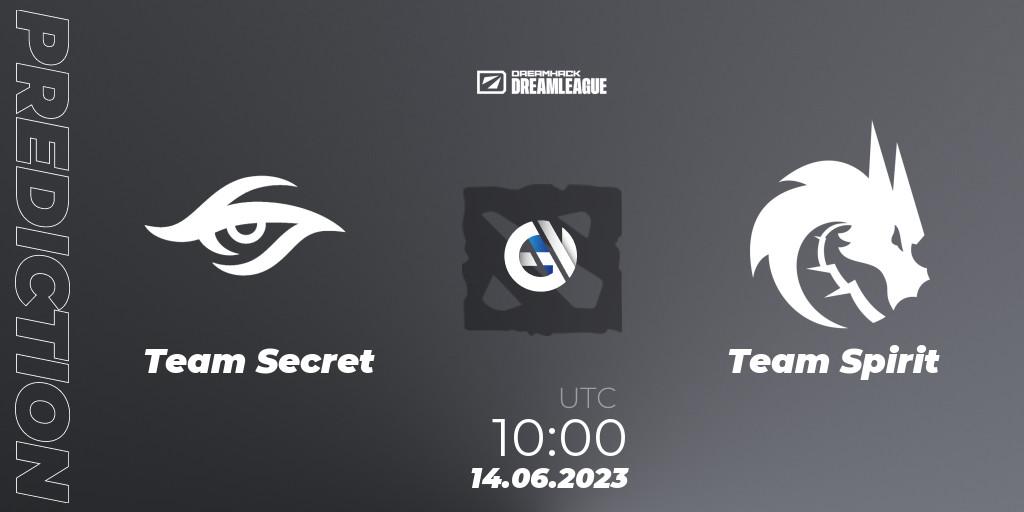 Team Secret - Team Spirit: прогноз. 14.06.23, Dota 2, DreamLeague Season 20 - Group Stage 1