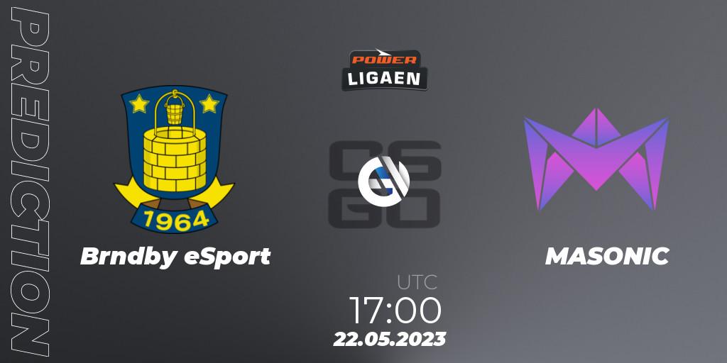 Brøndby eSport - MASONIC: прогноз. 22.05.2023 at 17:00, Counter-Strike (CS2), Dust2.dk Ligaen Season 23