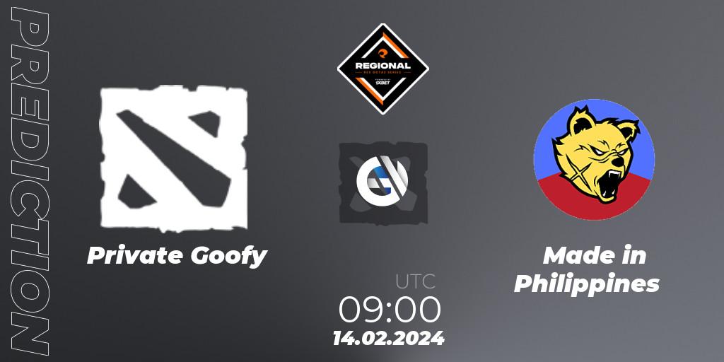 Private Goofy - Made in Philippines: прогноз. 14.02.24, Dota 2, RES Regional Series: SEA #1