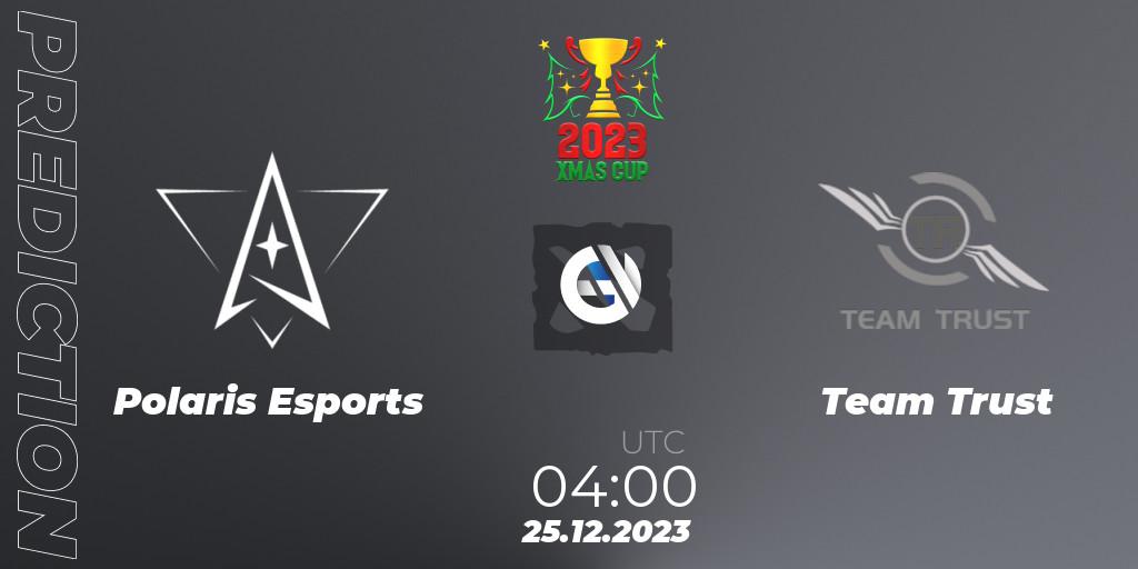 Polaris Esports - Team Trust: прогноз. 25.12.23, Dota 2, Xmas Cup 2023