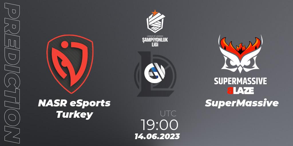 NASR eSports Turkey - SuperMassive: прогноз. 14.06.2023 at 19:00, LoL, TCL Summer 2023 - Group Stage