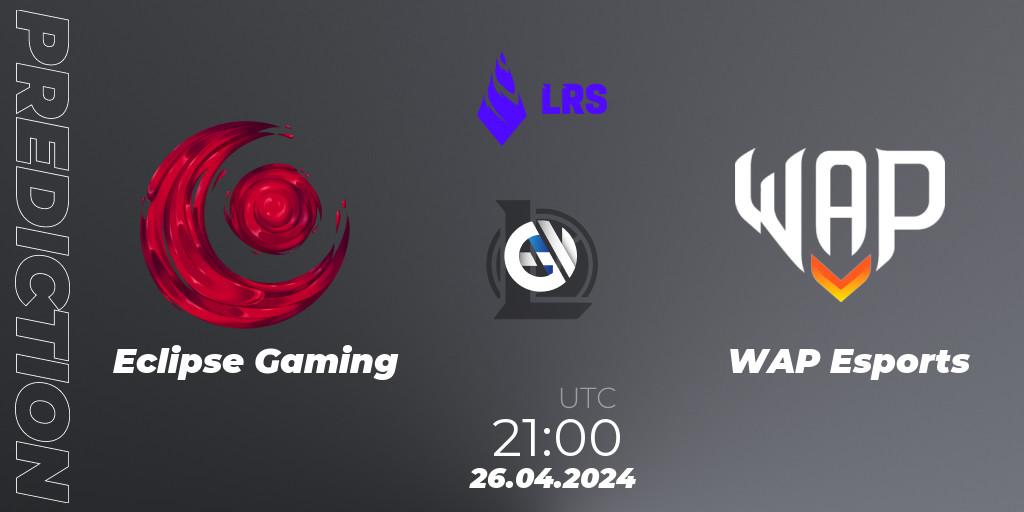 Eclipse Gaming - WAP Esports: прогноз. 26.04.24, LoL, Liga Regional Sur 2024
